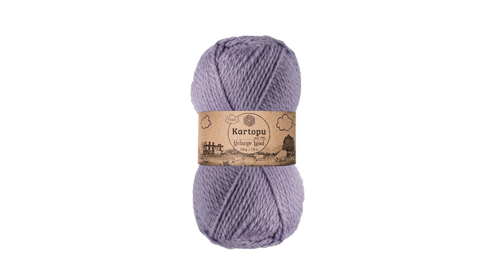 Kartopu Melange Wool - levendula - FonalLak.hu